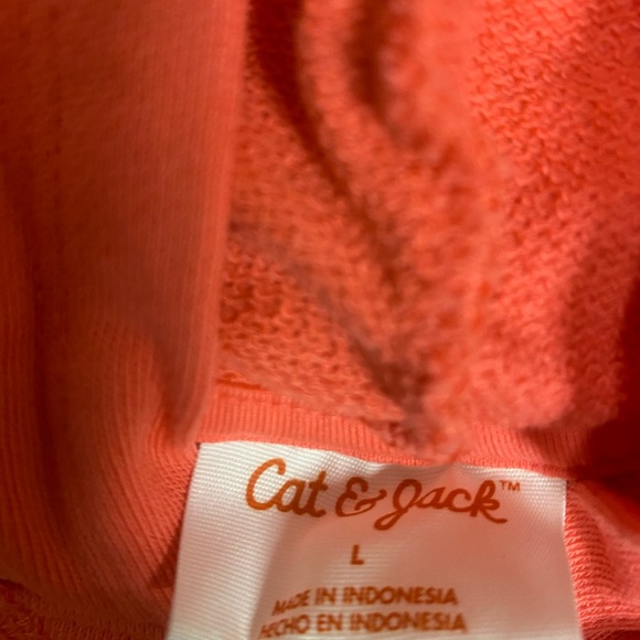 Cat & Jack Vibrant Coral Hoodie - Picture 3 of 4